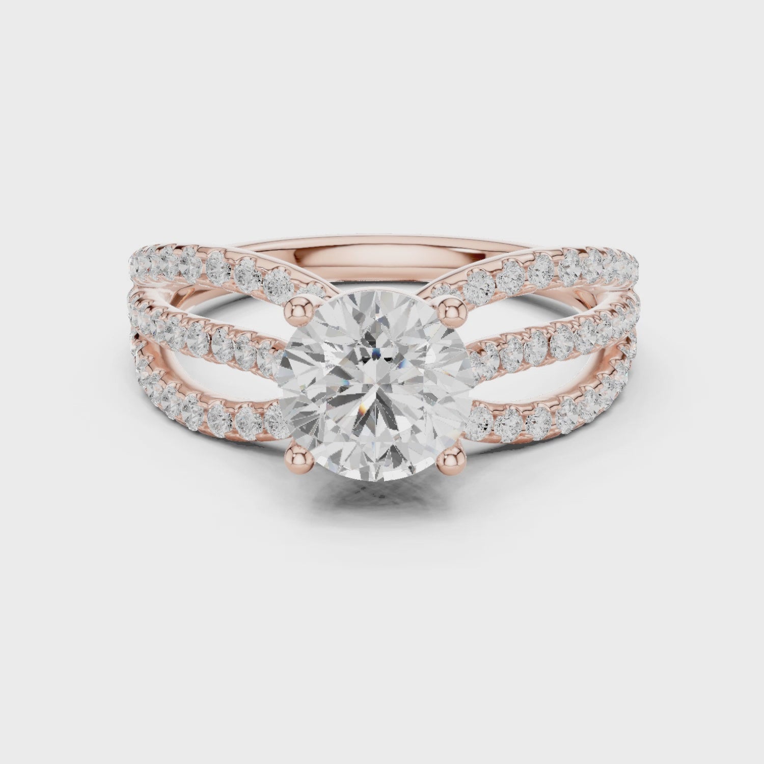 6.4 Carat Fancy Band Moissanite Ring