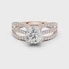 6.4 Carat Fancy Band Moissanite Ring