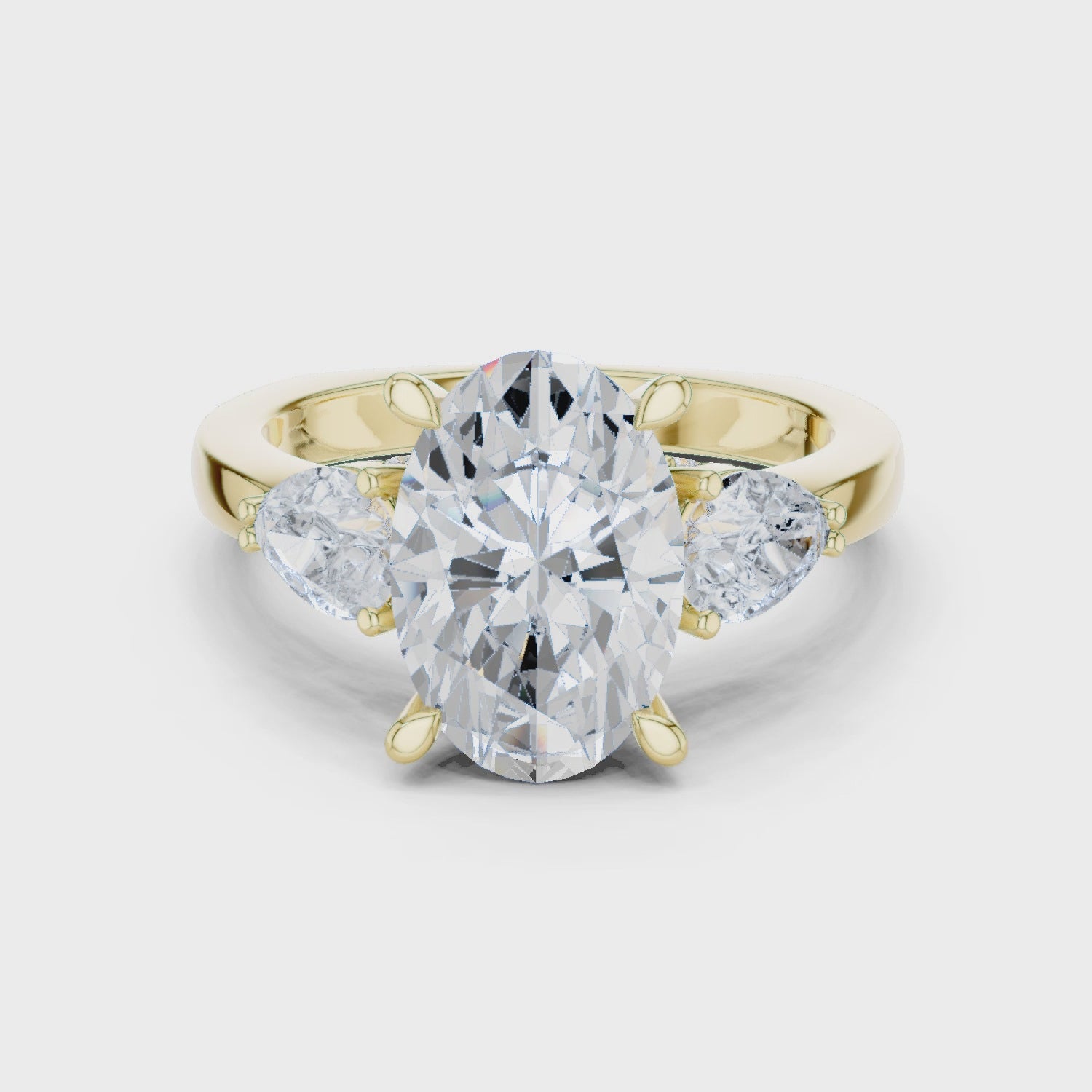 3.6 Carat Georgina Rodríguez Inspired Oval Cut Moissanite Ring