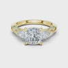 2.3 Carat Cushion Cut Moissanite Ring