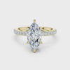 1.5 Carat Selena Gomez Inspired Marquise Cut Moissanite Ring
