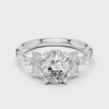 1.3 Carat Exquisite Oval Cut Moissanite Ring