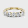 1.5 Carat - 4.2 mm Round cut Moissanite Band