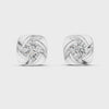 1.8 Carat Fancy Round Cut Moissanite Earrings
