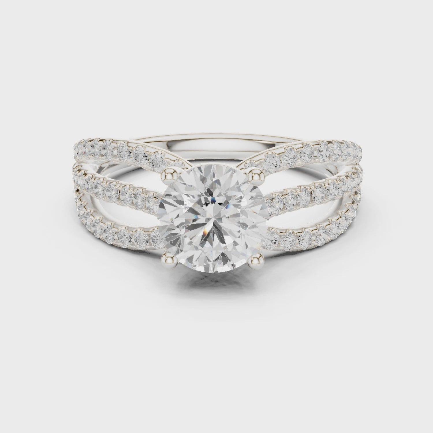 6.4 Carat Fancy Band Moissanite Ring