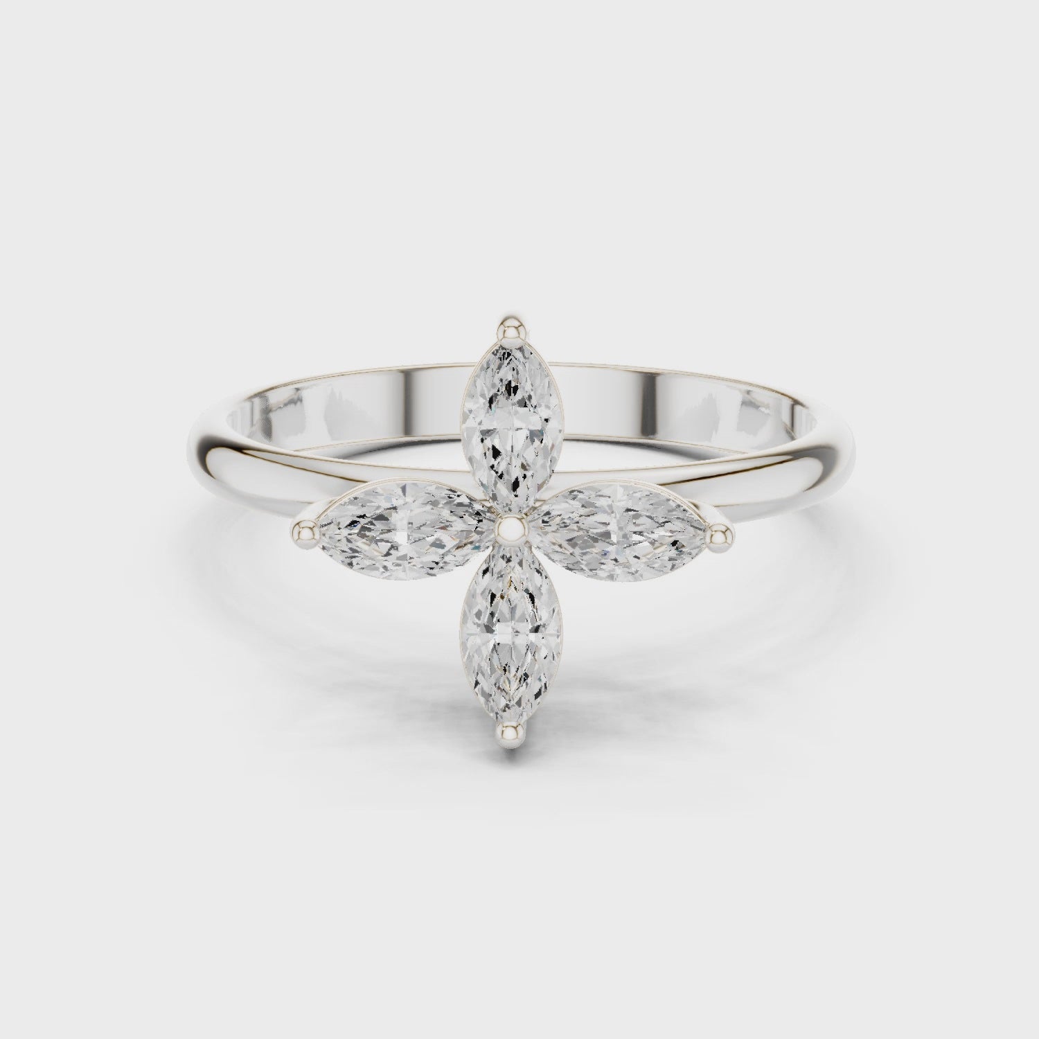 0.41 Carat Louis Vuitton Inspired Fine Moissanite Ring
