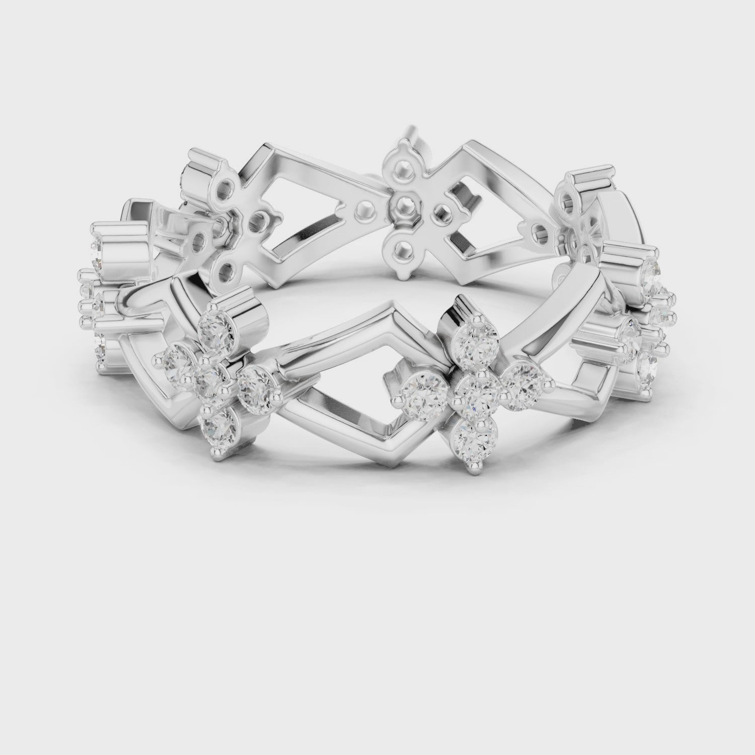 0.48 Carat - 6 mm Designer Moissanite Band