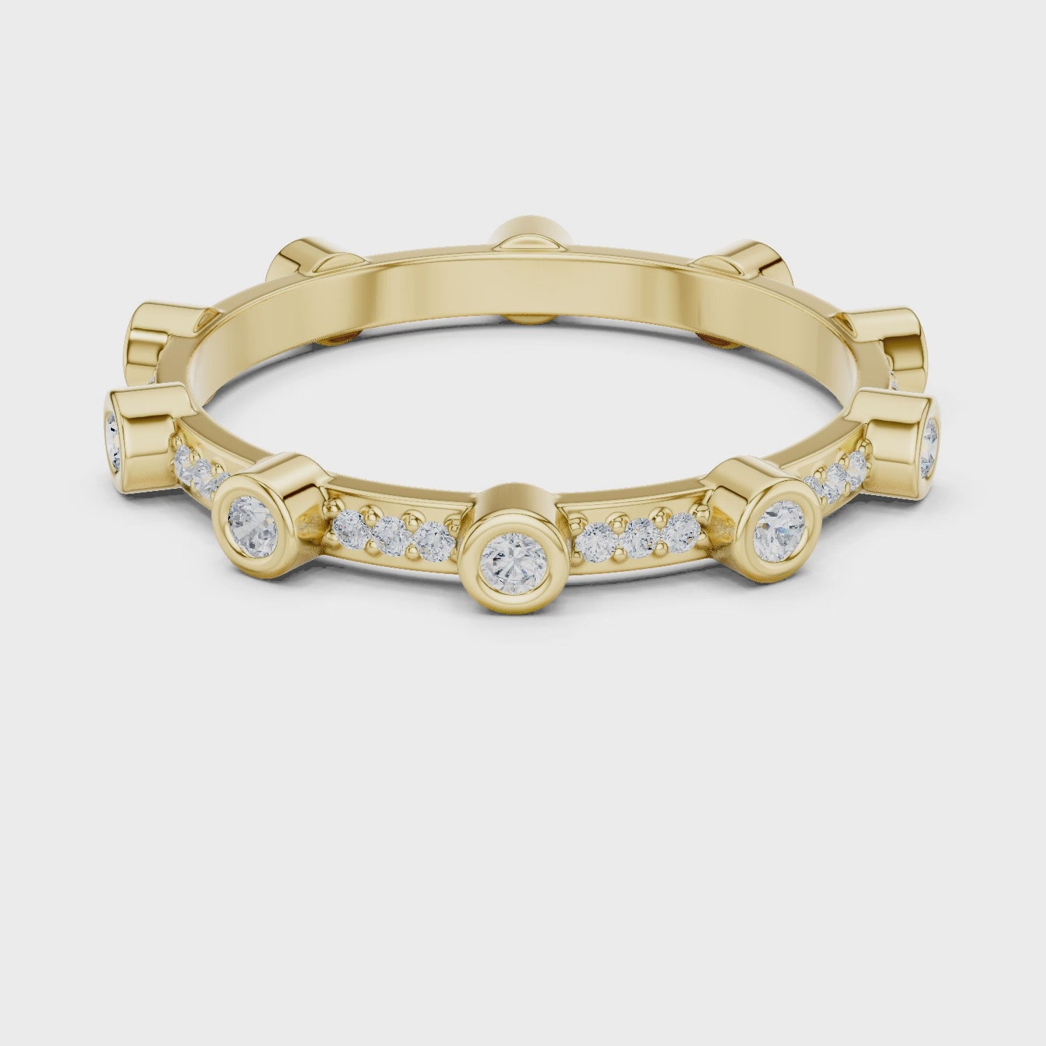 2.7 mm Cartier Inspired Moissanite Band