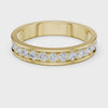 3.6 mm Round cut fine Moissanite Band