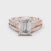 2.2 Carat Emerald Cut Moissanite Ring