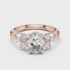 1.3 Carat Exquisite Oval Cut Moissanite Ring