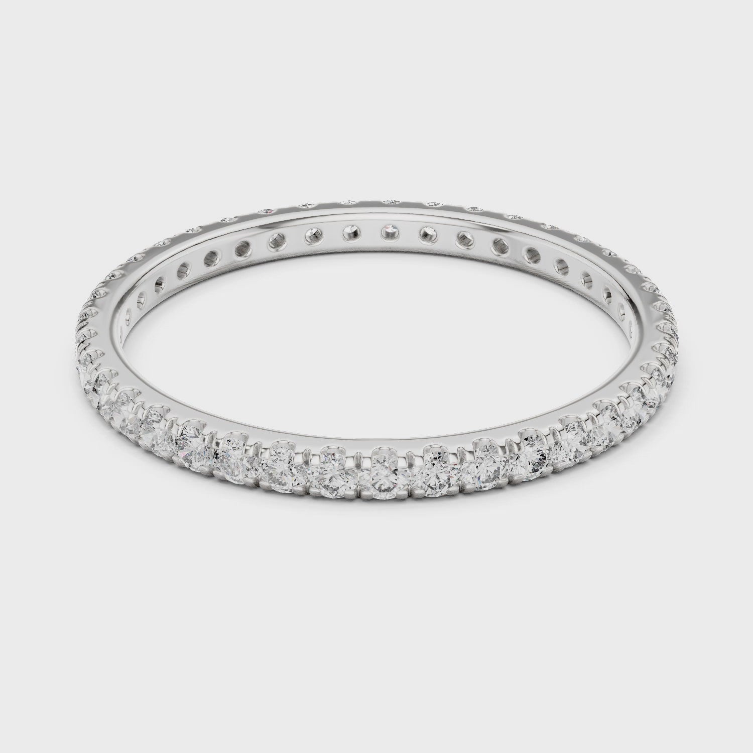 1.8 mm Elegant Moissanite Band