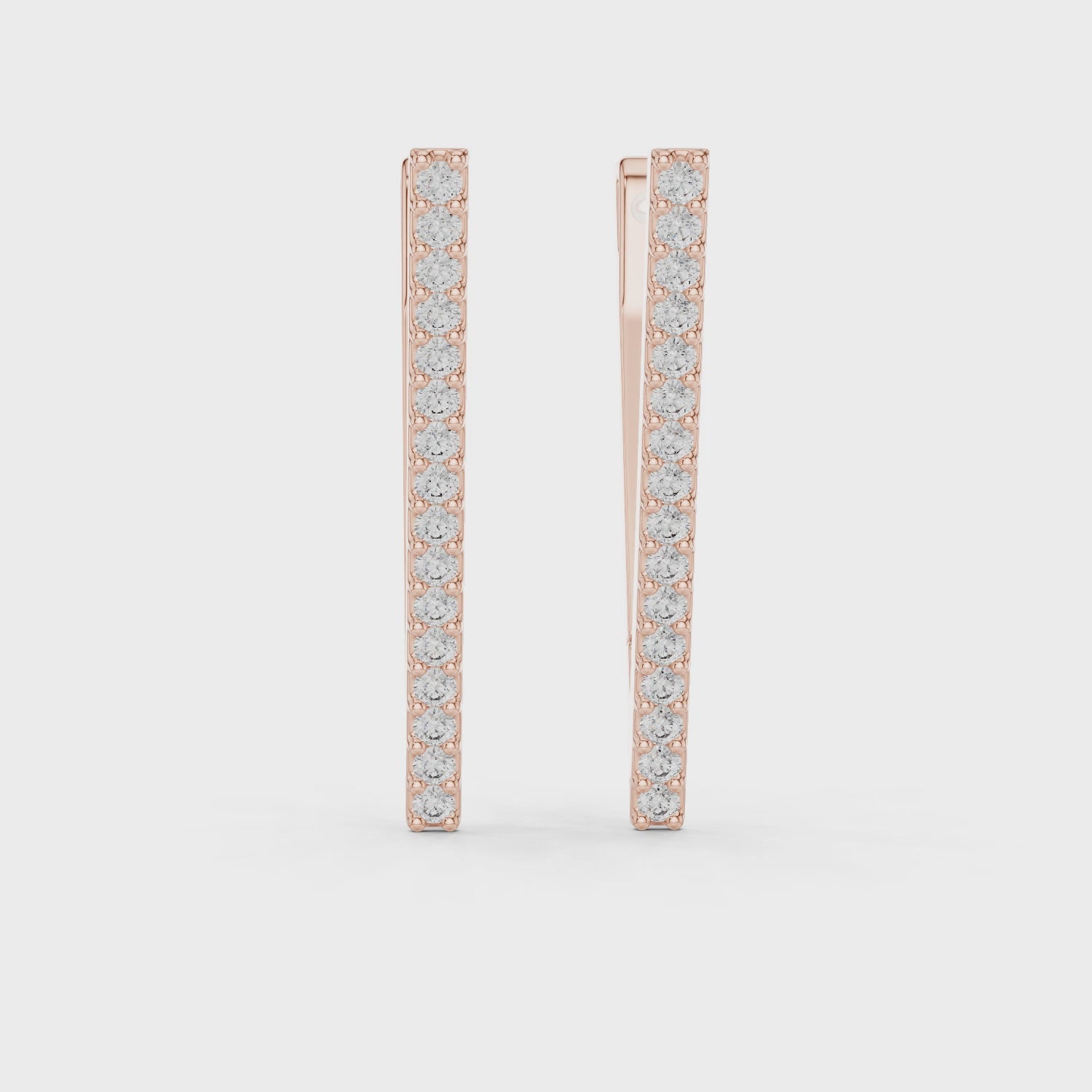 Ritzy Triangular Moissanite Earrings