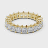 2.3 Carat - 4.22 mm Luxury Princess cut Moissanite Band