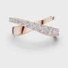9.3 mm wide Rare Designer Moissanite Ring
