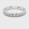 2.5 mm Round cut Moissanite Band