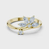 0.26 Carat Marquise Cut Moissanite Ring
