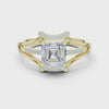 1.2 Carat Asscher Cut Moissanite Ring