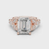 3.3 Carat Fine Emerald Cut Moissanite Ring