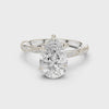 2.7 Carat Radiant Pear Cut Moissanite Ring