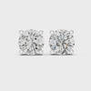 4 Carat Luxury Round Cut Moissanite Earrings