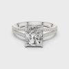 2.8 Carat Double Band Emerald Cut Moissanite Ring