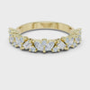 2.45 mm Marquise cut Moissanite Band