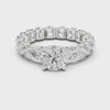 2.7 Carat Round Cut Moissanite Ring