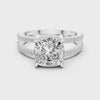 3.3 Carat Cushion Cut Moissanite Ring