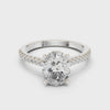 2.2 Carat Radiant Oval Cut Moissanite Ring