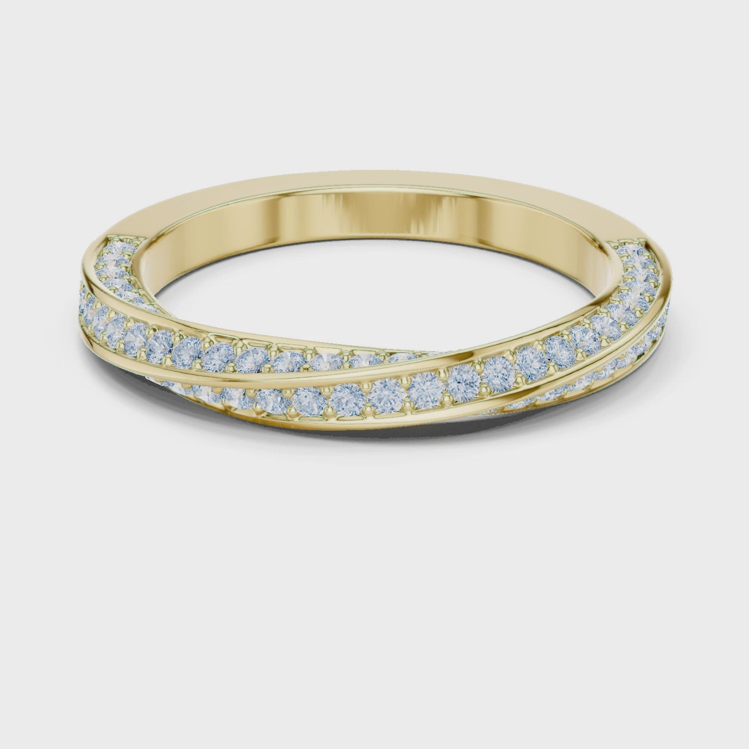 Twisted Moissanite Band