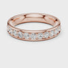 3.86 mm Fancy Moissanite Band