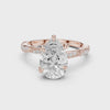 2.7 Carat Radiant Pear Cut Moissanite Ring