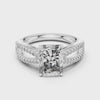 2.4 Carat Emerald Cut Moissanite Ring